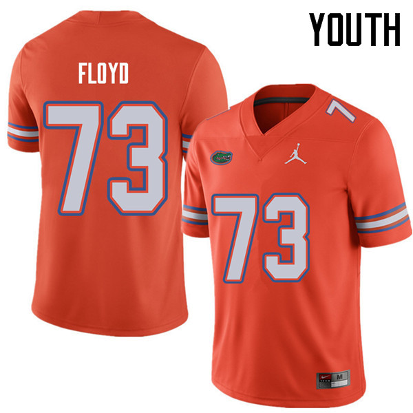 Jordan Brand Youth #73 Sharrif Floyd Florida Gators College Football Jerseys Sale-Orange - Click Image to Close